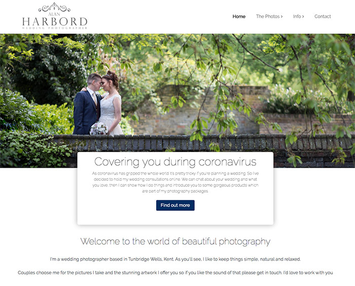 Alan Harbord Photography website review